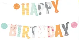 baner-happy-birthday-kotki-kotek-100x18-cm-zwierzatka-koteczki-na-urodziny