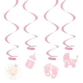 papierowa-dekoracja-wiszaca-baby-shower-rozowa