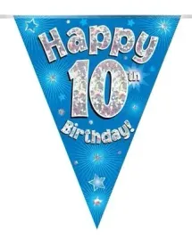 girlanda-holograficzna-11-flag-10-urodziny-niebieska-390-cm