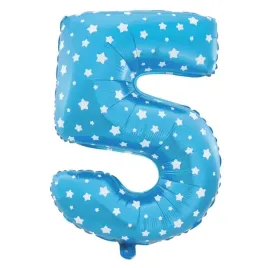 balon-foliowy-cyfra-5-piec-niebieska-w-gwiazdki-na-piate-urodziny-dekor