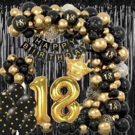 balony-zestaw-dekoracji-na-18-urodziny-osiemnaske-czarne-zlote