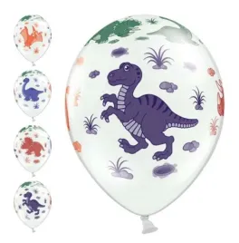 balony-urodzinowe-dinoparty-30cm-6szt-dinozaury