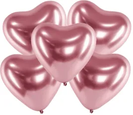 balony-wesele-serca-rose-gold-urodzin-chromowane-blyszczace-x5-duze-30cm