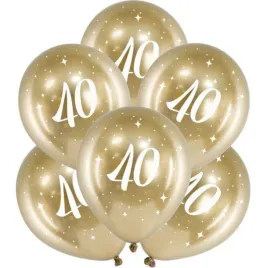 balony-zlote-glossy-metaliczne-urodziny-liczba-40-na-urodziny-czterdziestka