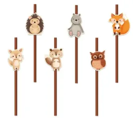 slomki-rurki-zwierzeta-lesne-lesni-przyjaciele-6-sztuk-urodziny