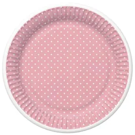 talerze-papierowe-rozowe-w-biale-kropeczki-18cm-8-sztuk