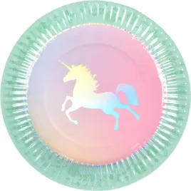 talerzyki-papierowe-jednorozec-unicorn-8szt-18cm