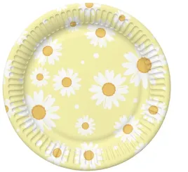 talerzyki-papierowe-zolte-w-stokrotki-6-sztuk-18-cm-urodziny-grill