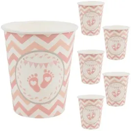 kubeczki-papierowe-rozowe-stopki-rozowe-6szt-baby-shower