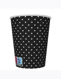 kubeczki-papierowe-na-przyjecia-250-ml-8-szt-czarne-w-biale-groszki-kropki