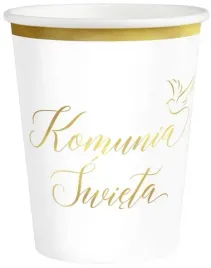 kubeczki-papierowe-biale-zloty-brzeg-komunia-swieta-golabek-220ml-6szt