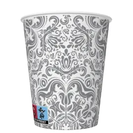 kubki-kubeczki-papierowe-silver-ornament-frame-8-szt-srebrny-ornament