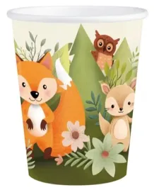 kubeczki-papierowe-zwierzeta-lesne-lesni-przyjaciele-6-sztuk-urodziny