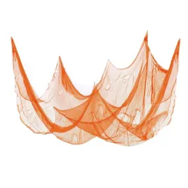 dekoracja-sufitowa-na-halloween-76x300cm-pomaranczowy-pajeczyna-pajak
