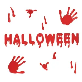 naklejki-zelowe-na-szybe-napis-halloween-czerwony-dlonie-krew