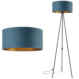 lampa-stojaca-podlogowa-trojnog-metalowy-abazur-welur-jeans-zloty