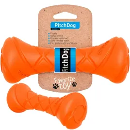 pitchdog-zabawka-dla-psa-hantel-sztanga-pomaranczowa-19x7cm