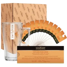 zestaw-richmont-ginger-paradise-12-saszetek-szklanka-richmont-hot-370-ml