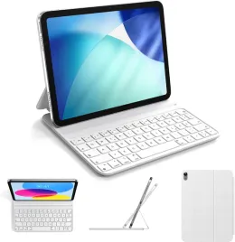 hou-magentyczne-etui-z-klawiatura-ipad-10-gen-109-bluetooth-biale