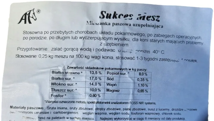 sukces-mesz-dla-koni-10kg-stan-nowy