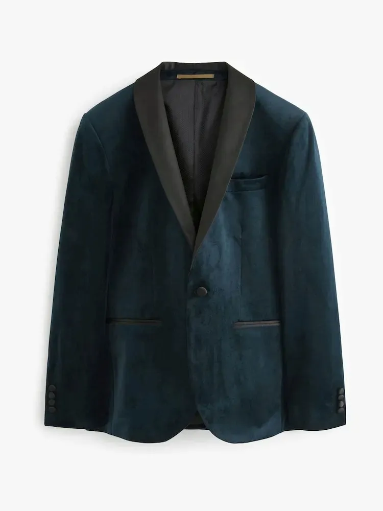 next-aksamitna-marynarka-r44-stan-nowy