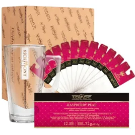 zestaw-richmont-raspberry-pear-12-saszetek-szklanka-richmont-hot-370-ml