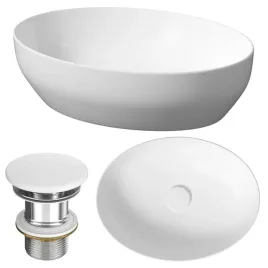 umywalka-nablatowa-elipsa-bialy-mat-larga-50x38-cersanit-w-zestawie-korek