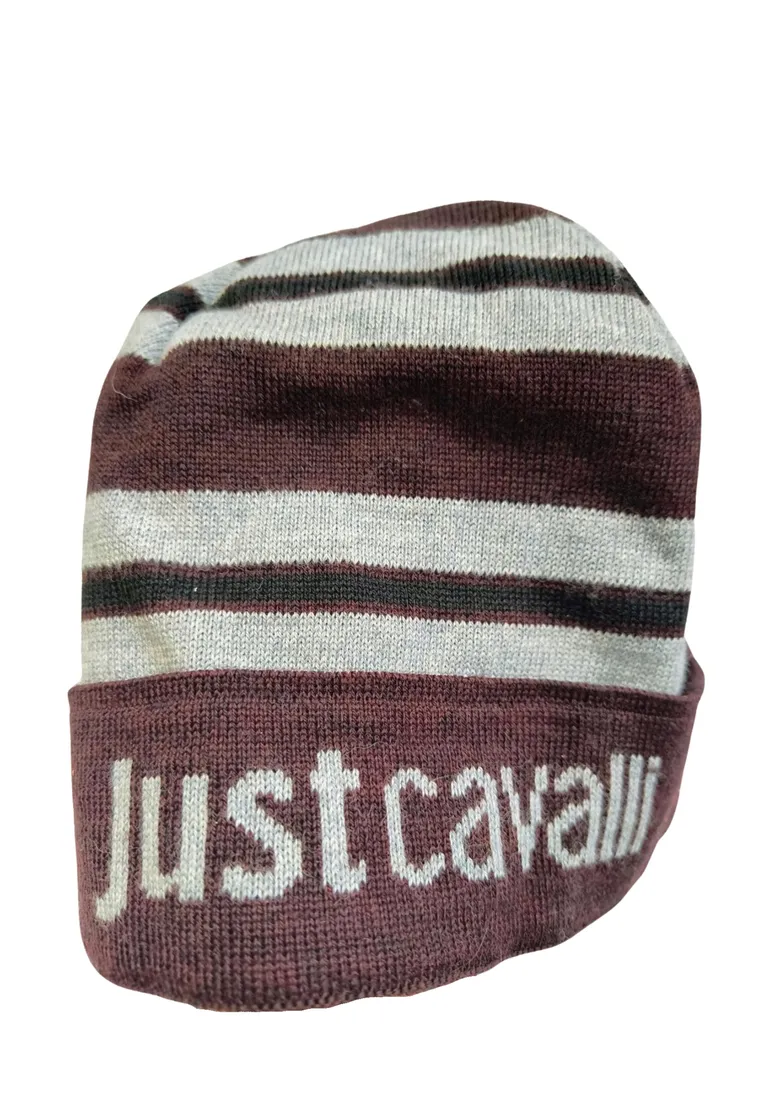 bordowa-czapka-just-cavalli-stan-nowy
