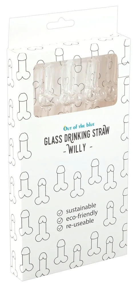 glass-drinking-straw-willy-x-4