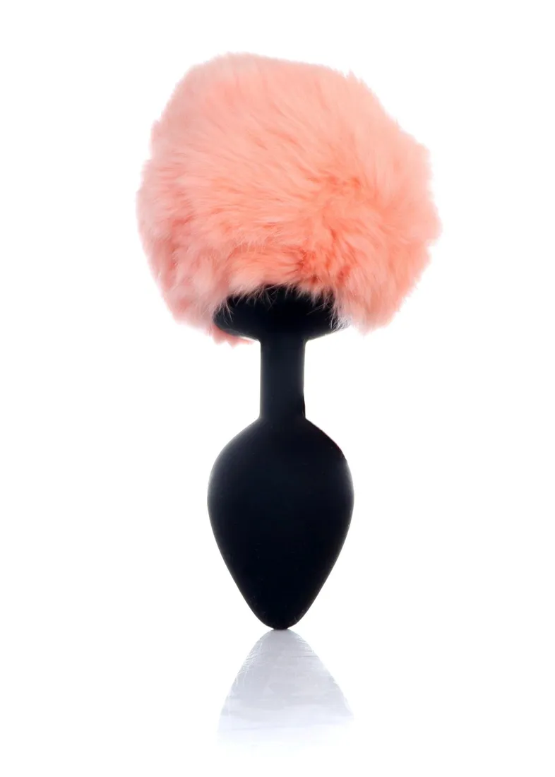 plug-jewellery-silicon-plug-bunny-tail-black-peach
