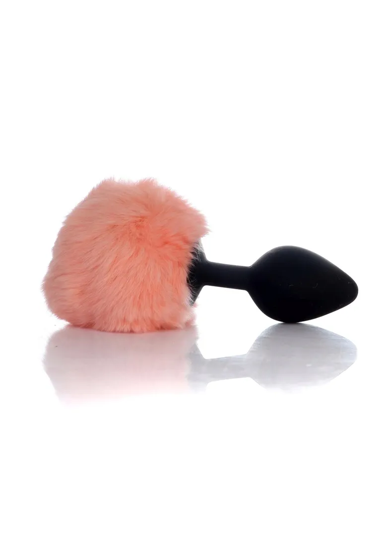 plug-jewellery-silicon-plug-bunny-tail-black-peach-stan-nowy