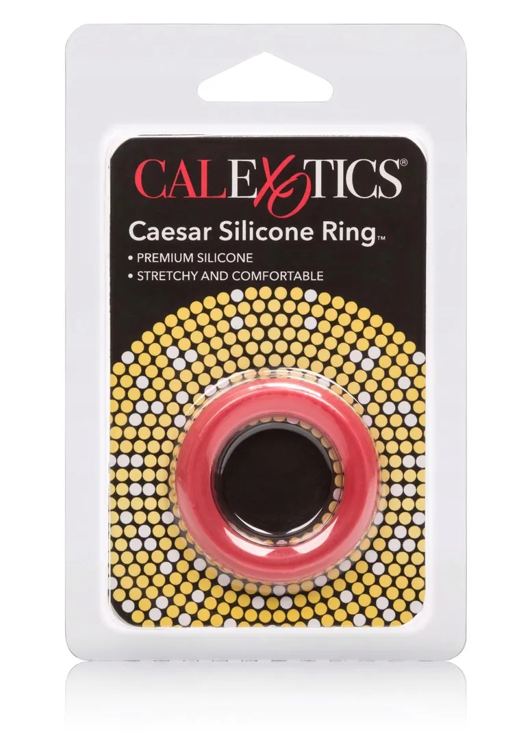 pierscien-caesar-silicone-rings-red-stan-nowy