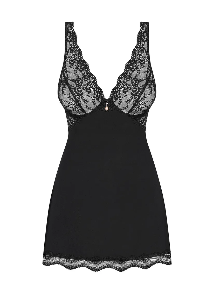 komplet-babydoll-koszulka-stringi-obsessive-s-m-stan-nowy