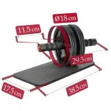 kolko-podwojne-activ-space-do-treningu-cwiczen-miesni-brzucha-roller-stan-nowy