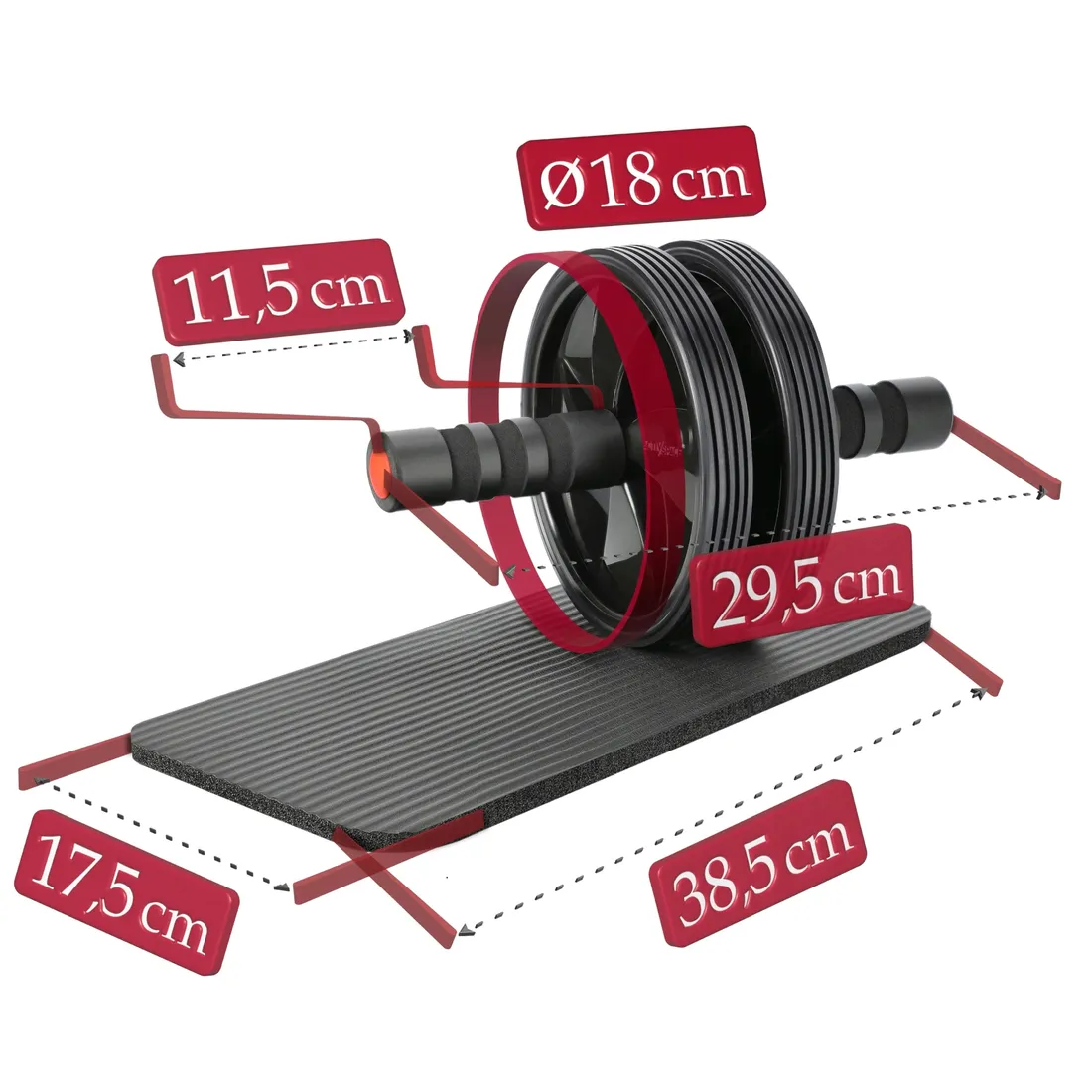 kolko-podwojne-activ-space-do-treningu-cwiczen-miesni-brzucha-roller