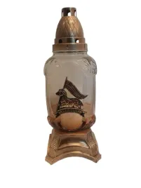 znicz-wielkanocny-31-cm-aplikacja-zloty-baranek-alleluja