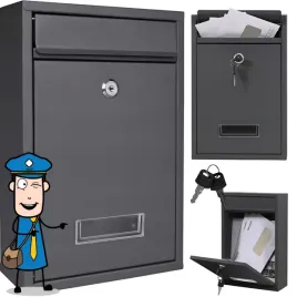 skrzynka-na-listy-pocztowa-wrzutnia-szara-wodoodporna-stalowa-premium