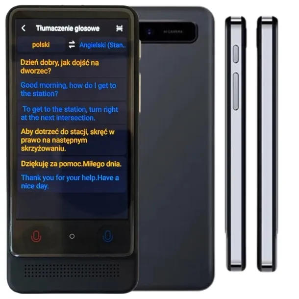 Elektroniczny tłumacz głosowy polsko angielski angielsko polski z menu PL