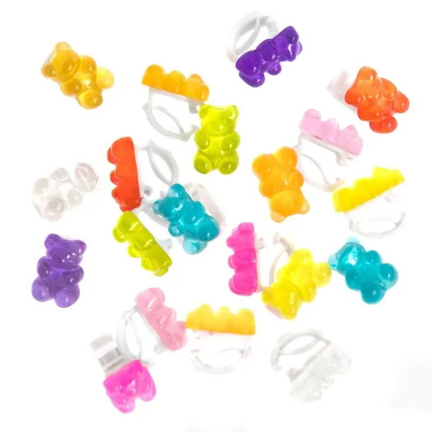 OZDOBY NA SZNURÓWKI 20 SZT. - JELLY BEARS