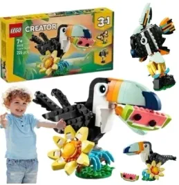 klocki-lego-creator-tropikalny-tukan-dzikie-zwierzeta-3w1-zestaw-mini