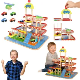 parking-drewniany-garaz-pietrowy-do-zabawy-dla-dzieci-tor-autka-samochody