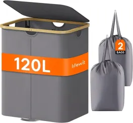 kosz-na-butelki-kaucyjne-zwrotne-2-torby-z-uchwytami-120l-solidny-szary