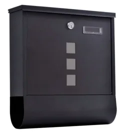 skrzynka-pocztowa-na-listy-hans-z-gazetnikiem-czarna