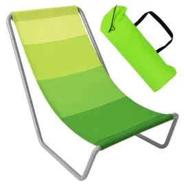 lezak-turystyczny-plazowy-skladany-olek-zielone-pasy