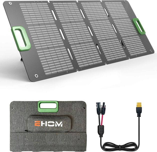 Panel Solarny 100W 20V Składany - Ładowarka do Stacji Zasilania Kemping
