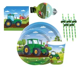 zestaw-urodzinowe-kubeczki-talerzyki-traktor-trabka-serwetki-42-szt-impreza