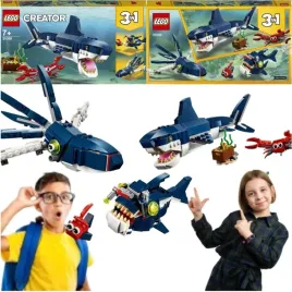 klocki-lego-3-w-1-creator-morskie-stworzenia-rekin-krab-kalamarnica-zestaw