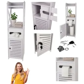 szafka-lazienkowa-biala-stojaca-uchwyt-na-papier-toaletowy-zamykana-klucz