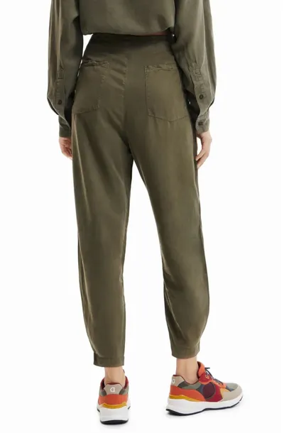 spodnie-damskie-desigual-solid-zielone-marka-desigual
