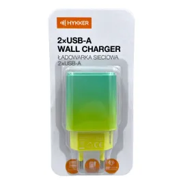hykker-ladowarka-sieciowa-2-x-usb-a-12w-zielono-zolta